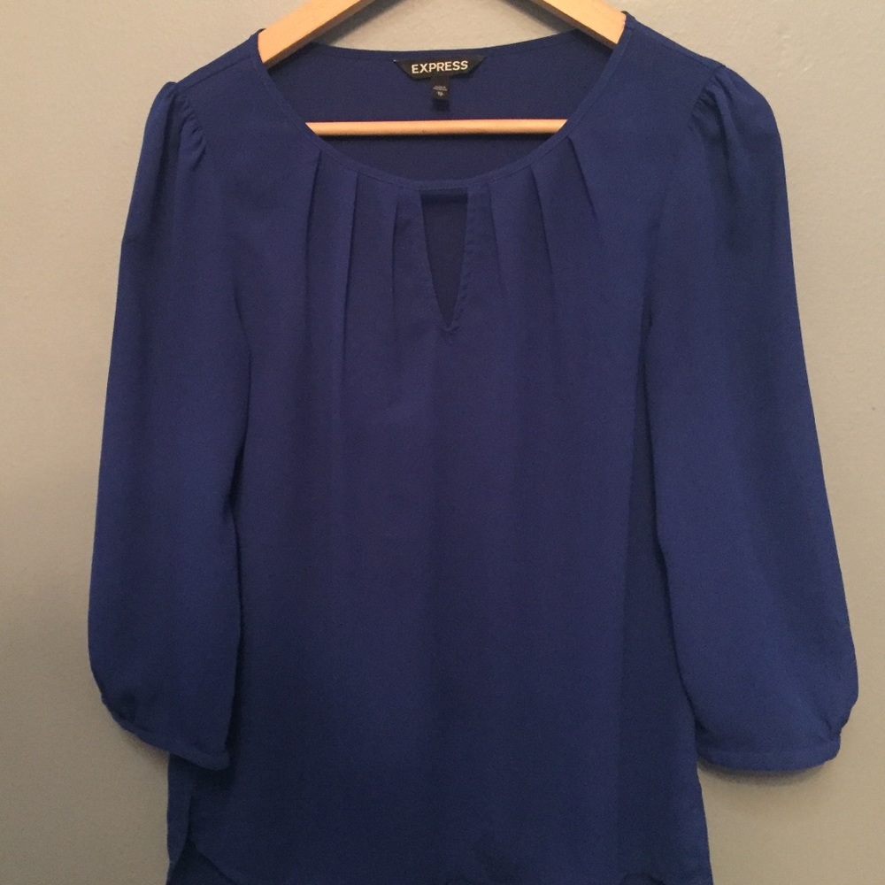 Royal blue Express keyhole top